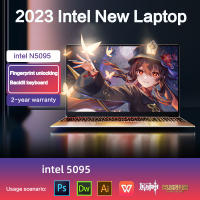 Lenovo 2023 โน๊ตบุ๊คใหม่เดิม Intel N5095 ลายนิ้วมือปลดล็อค 15.6 นิ้ว HD IPS โน๊ตบุ๊ค 12G / 16GB RAM 512GB SSD Intel Windows 11  โน๊ตบุ๊ค Backlit คีย์บอร์ดสั่งซื้อฟรีกระเป๋าเป้สะพายหลัง
