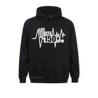 Life Starts At 150 Bpm Hardstyle Sweater Men Percent Cotton Sweater Hardcore Dance Dj Techno Club Party Edm Size XS-4XL