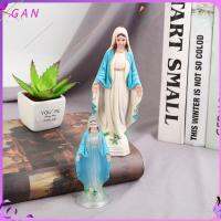 GAN 4Pcs 2สีค่ะ รูปปั้น Virgin Mary พลาสติกทำจากพลาสติก คาทอลิกคาทอลิก พรหมจรรย์แฮนด์เมดมาดอนน่า เล็กๆน้อยๆ 6.5ซม. ค่ะ พระเยซูรูปปั้นแมรี่ เครื่องประดับเดสก์ท็อป