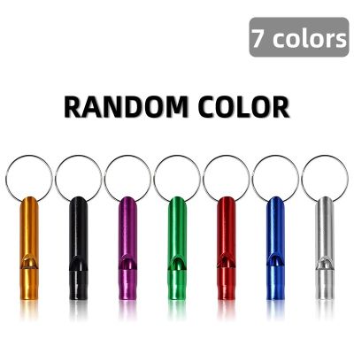 Outdoor Metal Multifunction Whistle Pendant With Keychain Keyring For Outdoor Survival Emergency Mini Size Whistles Team Gifts Survival kits