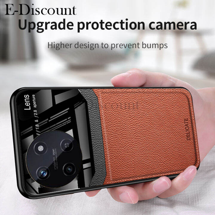เคสโทรศัพท์ใหม่สำหรับ-realme-11-4g-ปลอกแฟชั่นแข็งกันกระแทกฟิล์มกระจกหลังป้องกันหนังสำหรับ-realme-11เคส