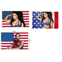 ZXZ 90x150cm Nicki Minaj Rap Sexy USA Flag Music Singer Star Silk Fabric Art Decor custom flag