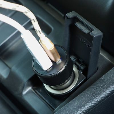 IRCTBV พอร์ตยูเอสบีคู่คู่อะแดปเตอร์ USB คู่ที่สะดวกที่ชาร์จความเร็วสูงเครื่องชาร์จ USB ที่ชาร์จแบตในรถ