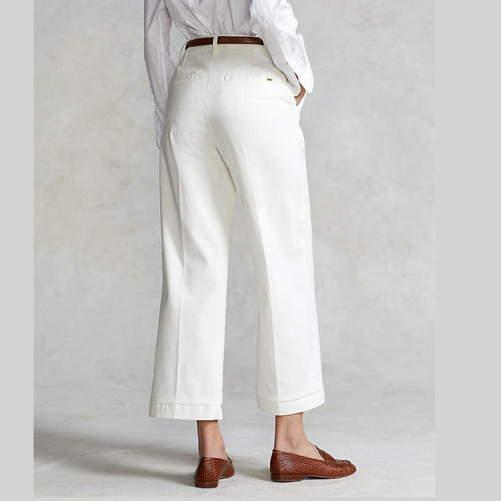 polo-ralph-lauren-pants-wide-leg-chino-pant-กางเกงขายาว-รุ่น-wmpopntndl20056-สี-100-white