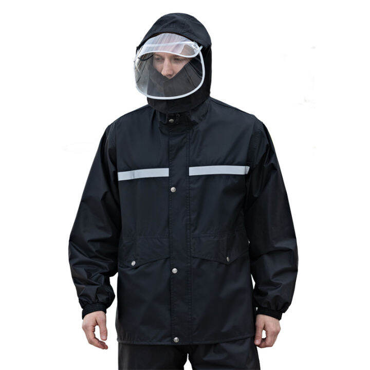Rain Suit For Men Women Lightweight Waterproof Protective Raincoats (Jackets And Pants) Rain Gear Workwear
