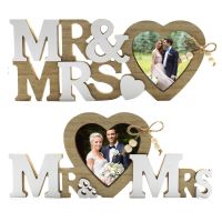 Wooden Mr Mrs Letter Frame Wedding Letters Love Photo Display Diy table Home Decoration Painting Poster Weeding Table Decor