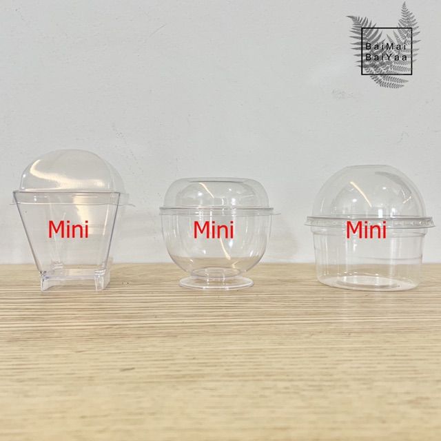 ชุดจัดสวนขวดถ้วยพลาสติก-diy-size-mini-ถ้วยฐานกลม-สำหรับฝึกหัดจัดสวนขวด