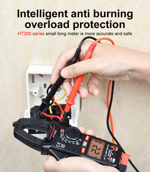 habotest-ht200-digital-clamp-meter-600v-ac-dc-2000-นับ-true-rms-โวลต์มิเตอร์แอมป์มิเตอร์-การทดสอบไดโอด-ความต้านทาน-อุณหภูมิ-capacitive