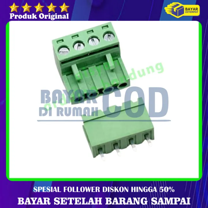 Terminal Block Connector 2edg 508 4p 4 Pin Terminal Block Green Plugable St Connector 508mm 6789