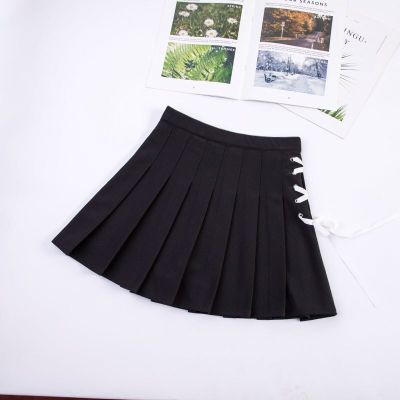 ‘；’ Women Plaid Pleated Skirt Summer Fashion Slim Waist Casual Female Skirts Sweet Strap A-Line High Waist Pleated Mini