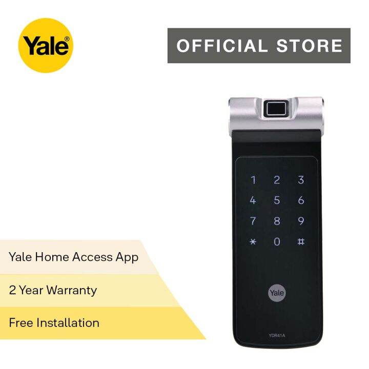 Yale YDR41A Access Biometrics Smart Door Lock (Jimmy Proof) with Free