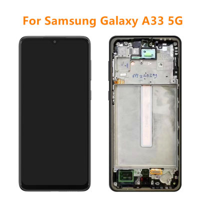 AMOLED จอ LCD สำหรับ Samsung Galaxy A33 5G หน้าจอดิจิตอลสัมผัสหน้าจอ LCD สำหรับ Samsung A336B LCD A336U หน้าจอ A336E