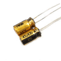 1ชิ้น,Nichicon Gold 63V 47UF FW สำหรับเสียงตัวเก็บประจุอิเล็กโทรลีติค85 ° 6X12mm