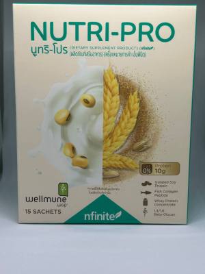 Nutri Pro (นูทริ โปร) ผลิตภัณฑ์โปรตีนสกัดจากถั่วเหลือง (1 กล่อง) แกะ qr code