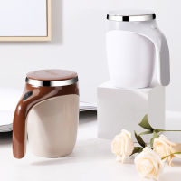 Stainless Steel Electric Smart Mixer Automatic Stirring Magnetic Mug Creative Coffee Milk Mixing Cup Water Bottle Mark Cup