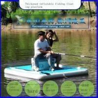 Support customization Inflatable fishing floating platform water casting net platform fishing boat water Luya portable fishing platform inflatable mattress