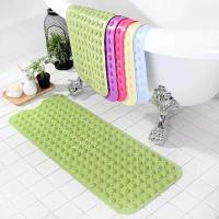 【cw】 Extra Long Bath Mat Massage PVC Shower Bathtub Mats Non Slip Suction Cup Bathroom Floor for Kids/Elderly /Disabled