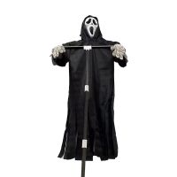 Scream Scarecrow wheat field screaming ghost scarecrow Halloween ghost face props Halloween hanged