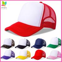 MEMGOUO บุรุษสตรี หมวกแบน ตาข่าย หมวกเบสบอล หมวก trucker หมวกแก๊ป Sunhat