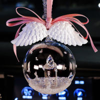 Crystal Ball Car Pendant Car Interior Accessories Candle Crystal Ball Ornaments Fashion Car Crystal Decorative Hanging Ornaments