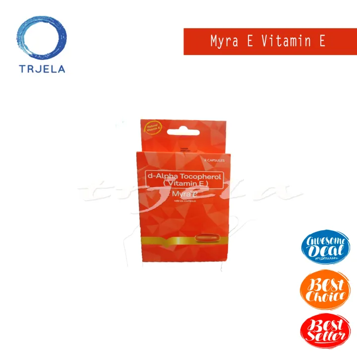 Myra E dAlpha Tocopherol (vitamin E) 400 I.U 8 capsule Lazada PH