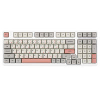 XDA V2 9009สีเบจสีเทาย้อมย่อยปุ่มกดชุดหนา PBT สำหรับแป้นพิมพ์ Gh60โป๊กเกอร์87 Tkl 104 Ansi Xd64 Bm60 Xd68 Bm68ญี่ปุ่น RU