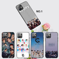 Casing หรับ iPhone 14 13 11 Pro Max 11 Mini 8+ 8 Plus 11FE CRAVITY K POP Band Pattern Phone เคสโทรศัพท์ อ่อนนุ่ม TPU Shockproof Black ปก