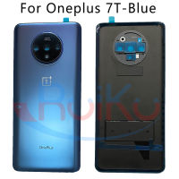 New Back Glass OnePlus 7T Battery Cover Door One Plus 7t Rear Housing Panel Case OnePlus 7T Battery Cover Camera Adhesive