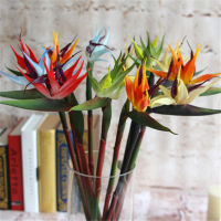 5p Plastic Bird of Paradise Flower Artificial Strelitzia Reginae Flowers Long Stem 70cm Flamingo for Wedding Centerpieces