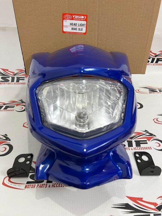 Headlight Assy Honda Xrm Bravo Blue Ysk Brand 