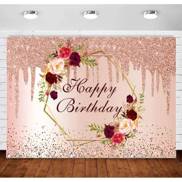 7x5ft minnie girl pink mouse Floral Royal Gold Crown birthday