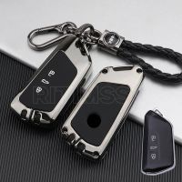 ∏❦◈ Fashion Alloy Car Remote Key Case Cover Shell Fob for VW Volkswagen Golf 8 2020 Skoda Octavia A8 2021 SEAT Leon MK4 Accessories