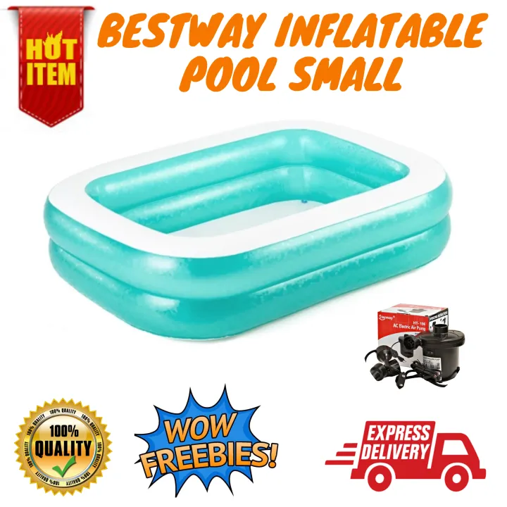 Klynn.small BESTWAY Inflatable Swimming Pool with FREE ELECTRIC AIR