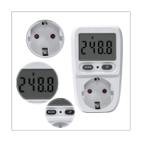 230V-240V Digital LCD Power Meter Wattmeter Socket Wattage Electric Meter BR Measuring Outlet Power Analyzer EU Plug