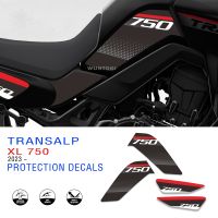 ☁┇✐ XL 750 Transalp Accessories Tank Side Stickers For Honda XL750 Transalp 2023 Protection Decals Tank Stickers Decals