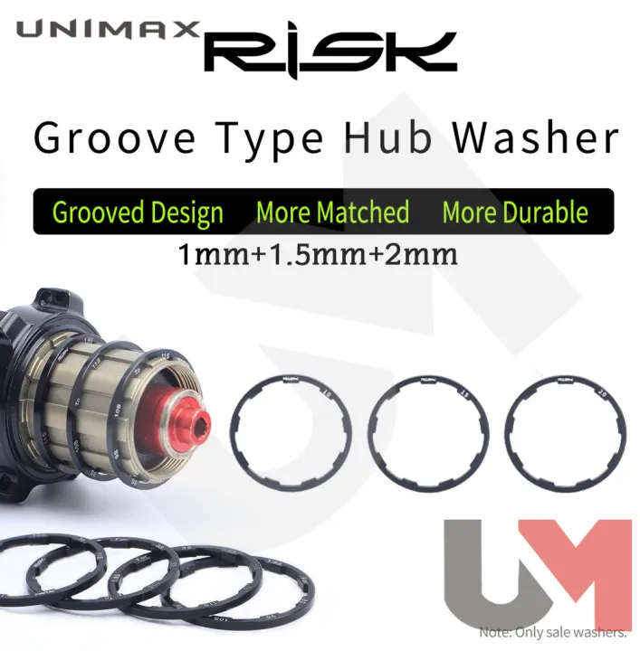 1Set RISK 1/1.5/2mm Bicycle Hub Washer MTB Bottom Bracket Spacers