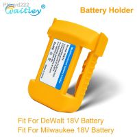Waitley Battery Holder For DeWalt and Milwaukee 18V Battery Storage Rack Holder Case for Fixing Devices