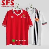 shot goods 【SFS】Top Quality 1997 MU Man U Uted Home Retro Soccer Jerseys Football Jersey S-2XL