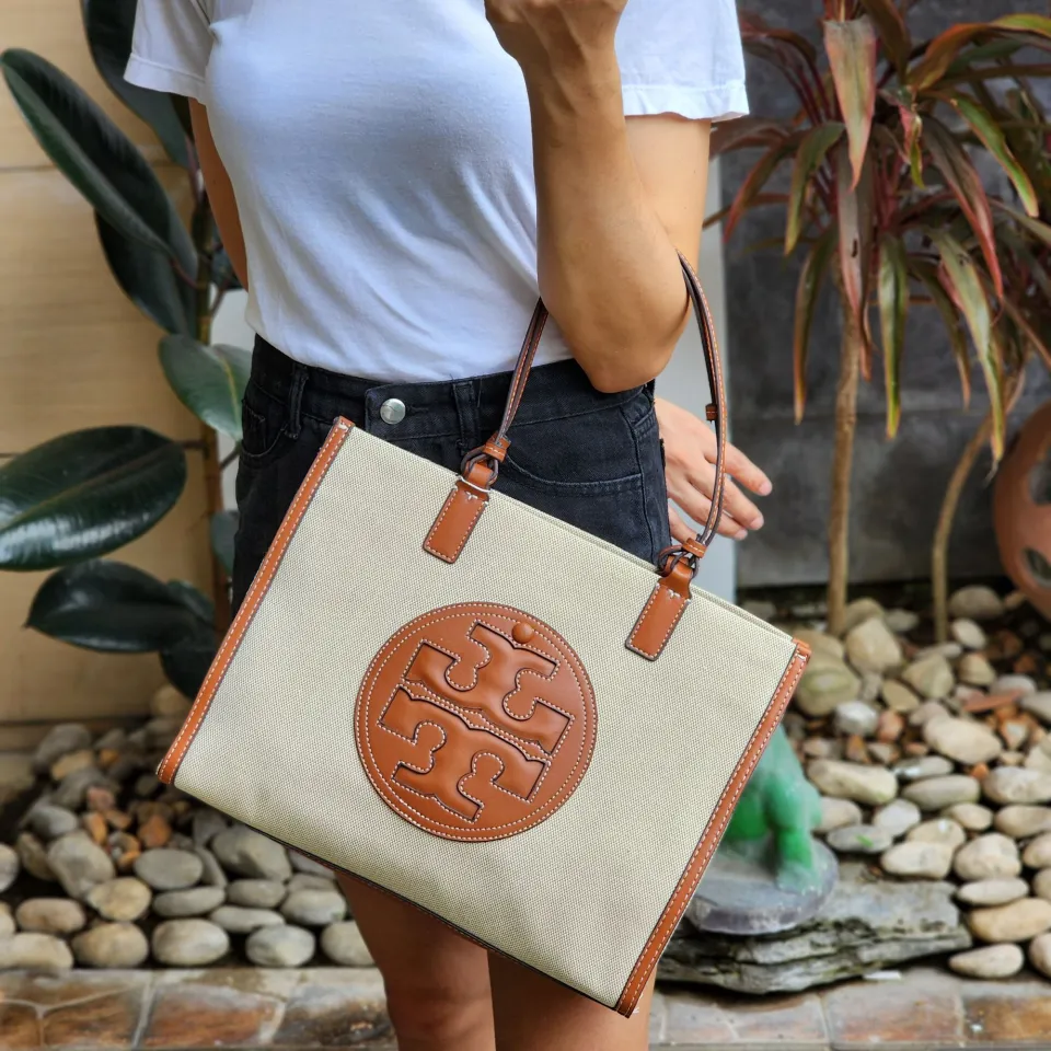 Tory Burch Ella Medium Canvas Tote