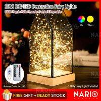 {ItalyNest shop}NARIO [ร้าน ItalyNest ล้างสต็อก] 10เมตร100 Led Usb ปลั๊ก Wt รีโมทคอนโทรล Hilik Tidur Hiasan ไฟประดับสวยงาม