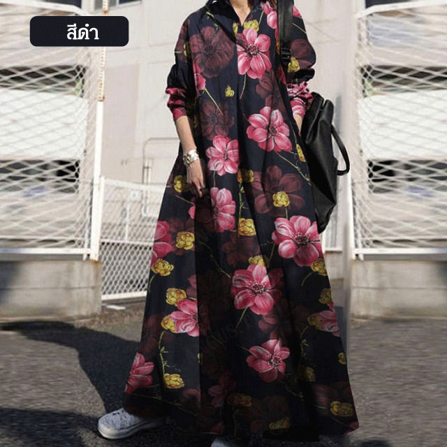 angus-สวยสไตล์ชุดเดรสคอลลาร์ผ้าฝ้ายลายพิมพ์แบบเก่าแก่และเป็นแบบชาวชนชุดเสื้อผ้าญี่ปุ่น