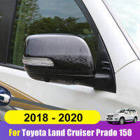 2ชิ้นรถอัตโนมัติด้านข้างกระจกมองหลังปกตัดหมวกสำหรับ Toyota Land Cruiser Prado 150 FJ150 2018 2019 2020อุปกรณ์เสริม