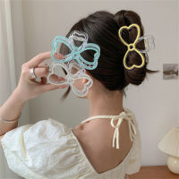 Korean Bow Grab Clip Female Back Head Shark Clip Temperament Hair Accessories Korean Headwear Advanced Hair Accessories