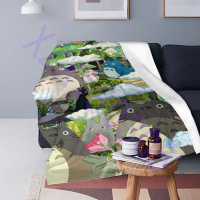 xzx180305  Anime My Neighbor Totoro Ultra-Soft Warm Micro Fleece Print Throw Blanket for Couch Bed Living Room Bedroom 13