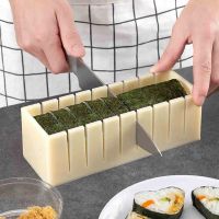 10Pcs/Set DIY Sushi Maker Equipment Kit Japanese Rice Ball Roller Cake Roll Making Multifunctional Mould Tools Kitchen Gagdets