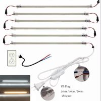 220V Led Rigid Strips US Plug 30/40/50CM 72LEDs Kitchen Under Cabinets Fluorescent Floodlight Tube Lamp Super Bright Bar Light