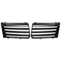 2PCS L+R Front Upper Bumper Radiator Grille Trim ABS Bumper Radiator Grille Trim Black Bumper Radiator Grille Trim 7M785365301C 7M785365401C for Seat Alhambra 7M 2001-2010