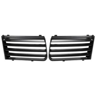 2PCS L+R Front Upper Bumper Radiator Grille Trim ABS Bumper Radiator Grille Trim Black Bumper Radiator Grille Trim 7M785365301C 7M785365401C for Seat Alhambra 7M 2001-2010