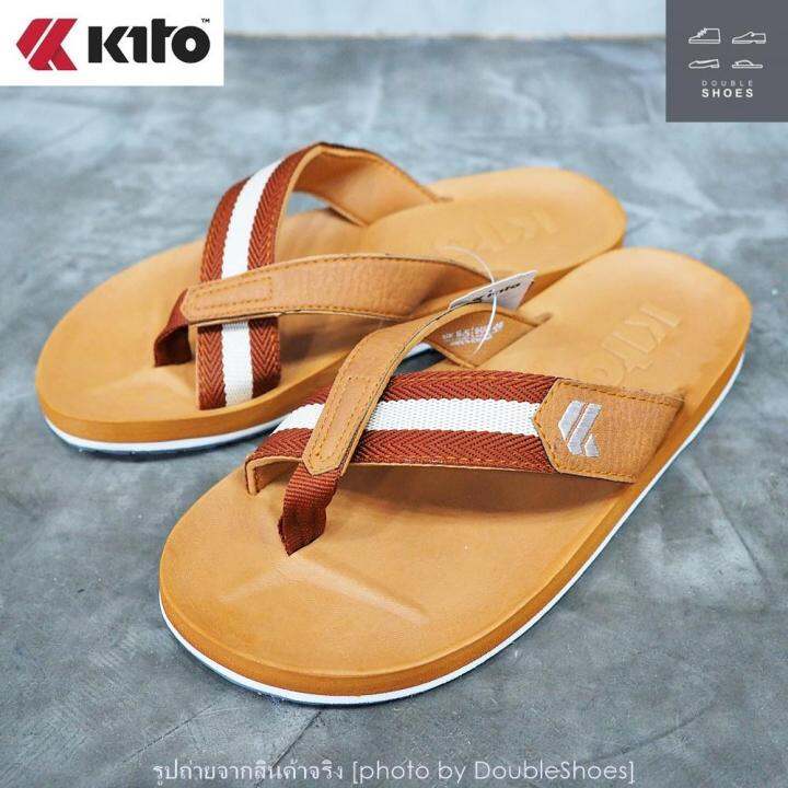 kito-รองเท้าแตะแบบหนีบ-พื้นยางพารา-รุ่น-aa47-สีแทน-ไซส์-40-43