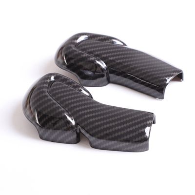 dvvbgfrdt 2 PCS Car Gear Shift Knob Stick Cover Car Accessories Carbon Fiber Printed For Porsche Macan 2022 2023